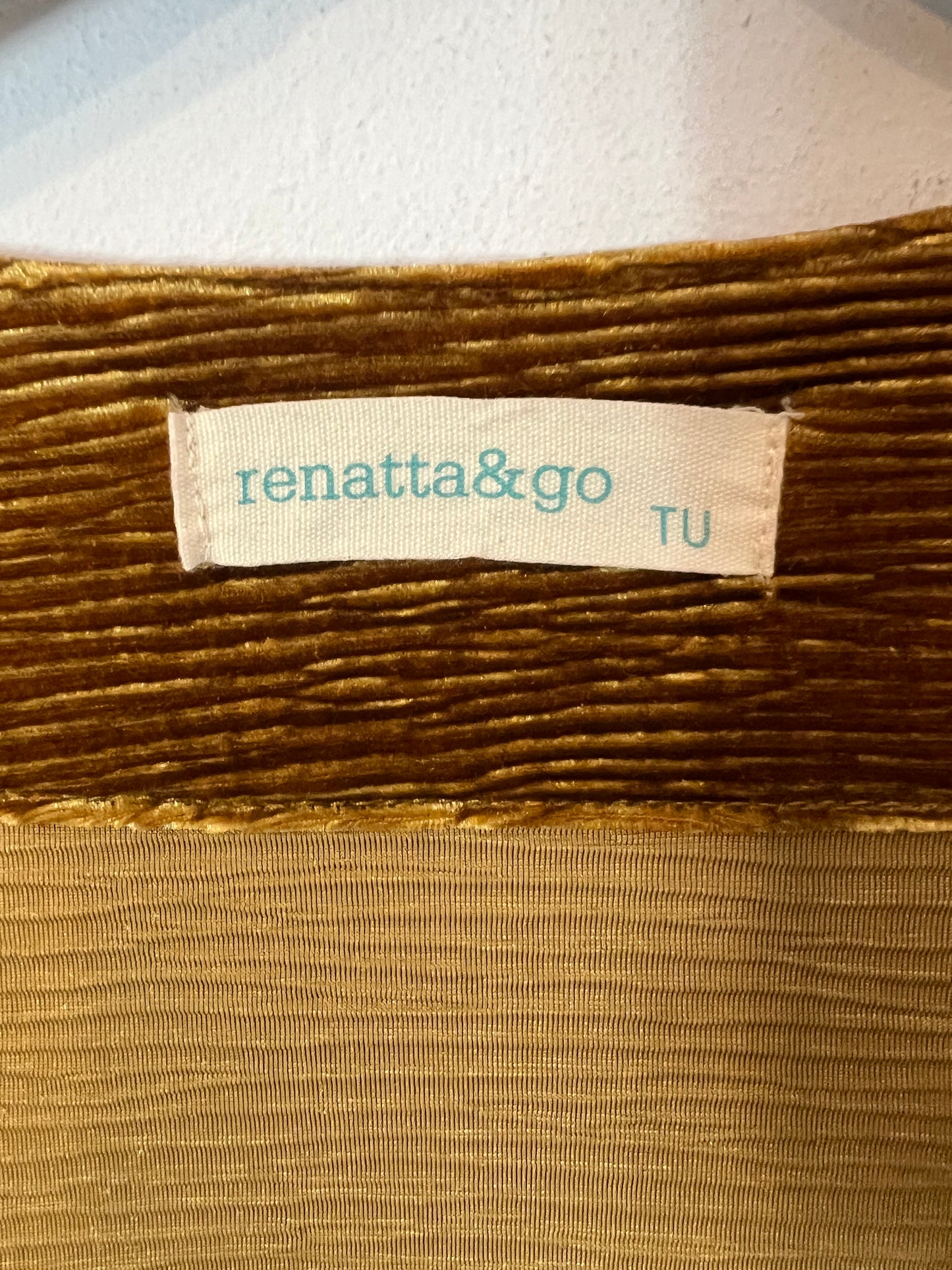 RENATTA&GO. Kimono terciopelo mostaza T.u(m)