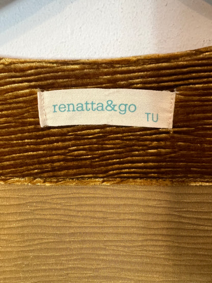 RENATTA&GO. Kimono terciopelo mostaza T.u(m)