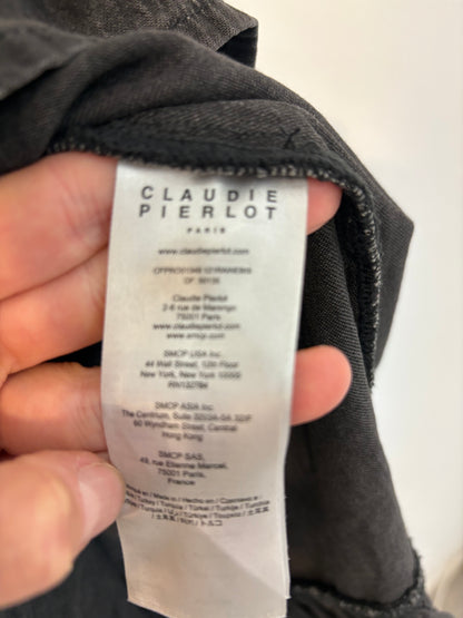 CLAUDIE PIERLOT. Vestido denim corto fluido