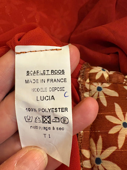 BEEBALM. flowy buttoned floral skirt T.1(s)