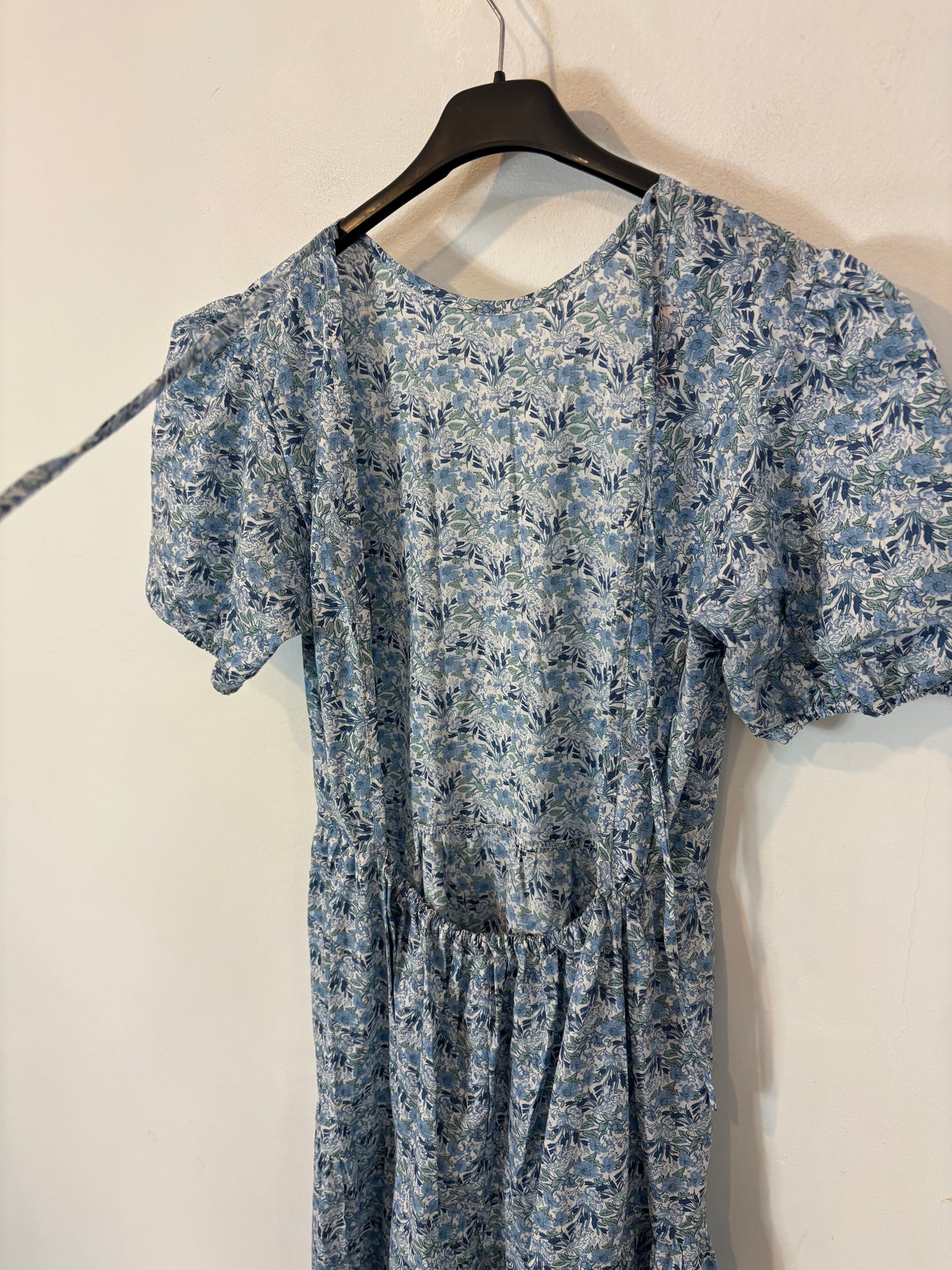 POPPELIN. Vestido largo  estampado detalle espalda