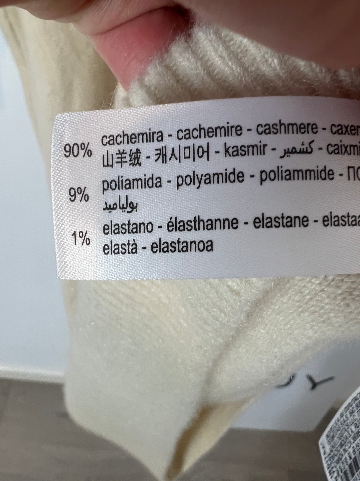 ZARA. Vestido largo beige cashmere. T S