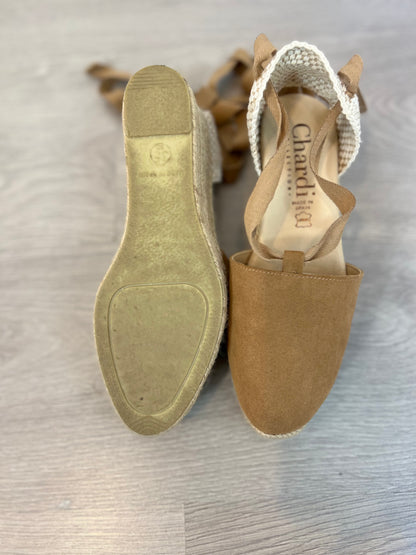 CHARDI. Cuñas esparto beige T.35