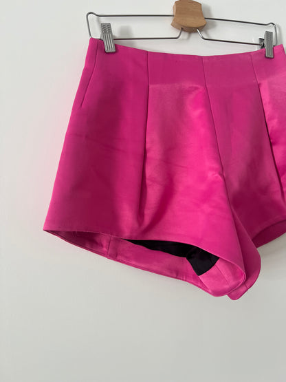 ZARA. Pantalón rosa raso