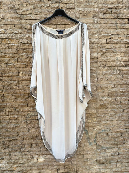 THOMAS WYLDE. Vestido corto kaftán seda