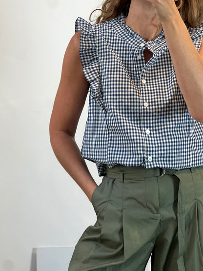 POLIN ET MOI. Blusa cuadros vichy
