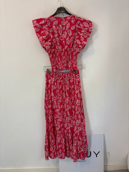 ELEPHANTROOMS. Conjunto  rosa estampado