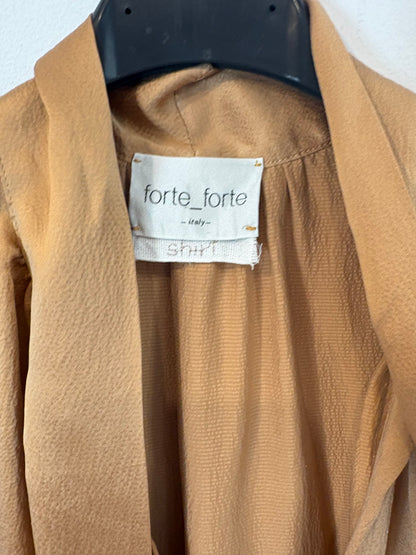 FORTE FORTE. Bowed silk blouse. TS/M