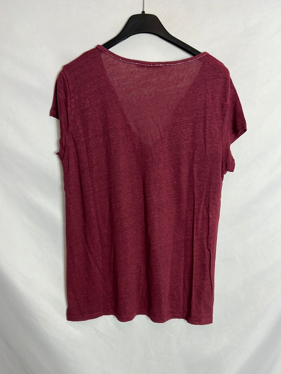 COOL &amp;ME burgundy t-shirt details Your(s)