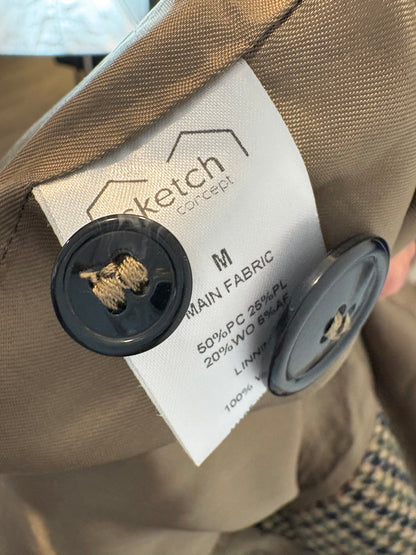 SKETCH CONCEPT. Abrigo pata de gallo con lana