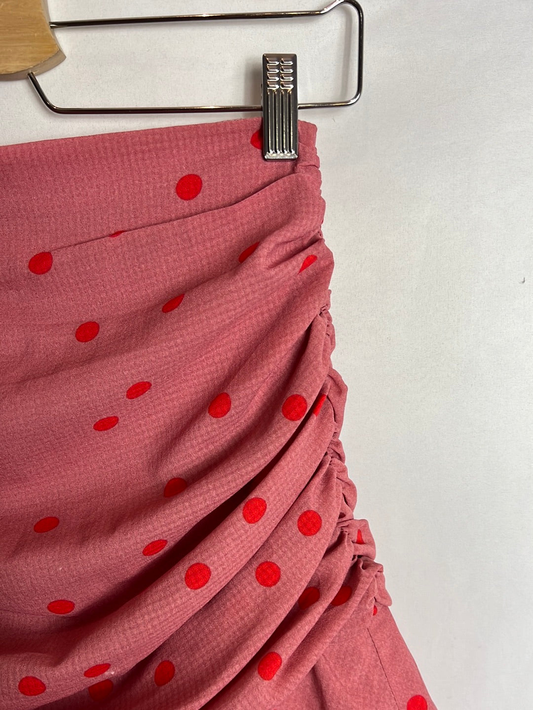 LOAVIES. Falda rosa lunares T.xs