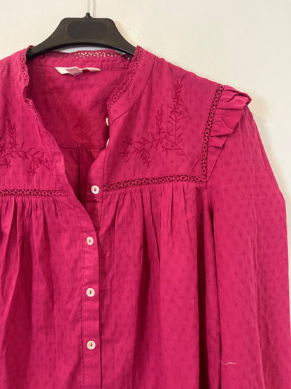 SPRINGFIELD. Blusa rosa bordada T.38