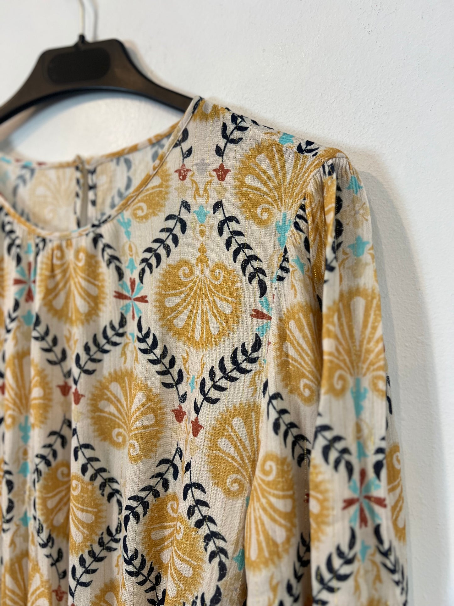 OTRAS. Vestido largo beige estampado  TU(S)