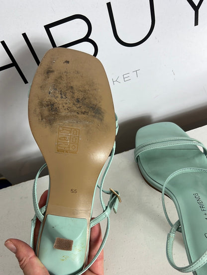 LOVERS + FRIENDS. Aqua blue sandal size 37