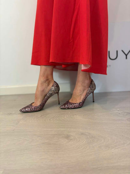 JIMMY CHOO. Salones Romy 85 glitter. T 38