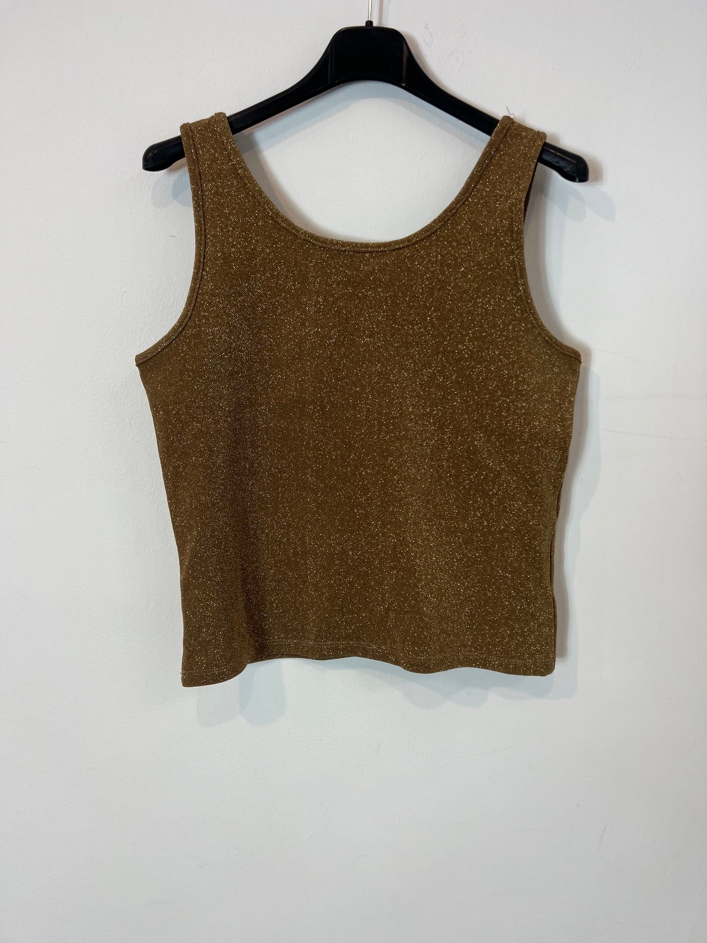 OTHERS. TU(m) Gold Crop Top