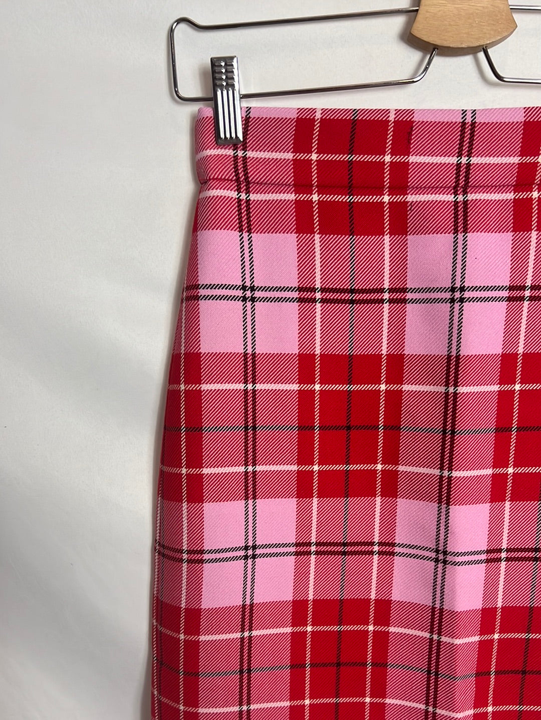 ZARA. Falda midi cuadros. T XS