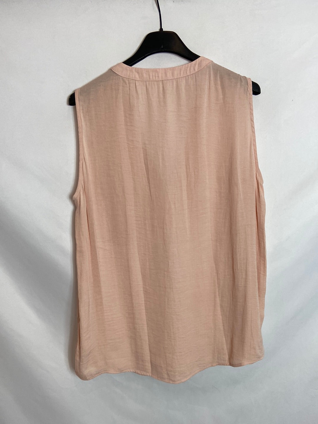 STRADIVARIUS. Blusa rosa sin mangas T.L