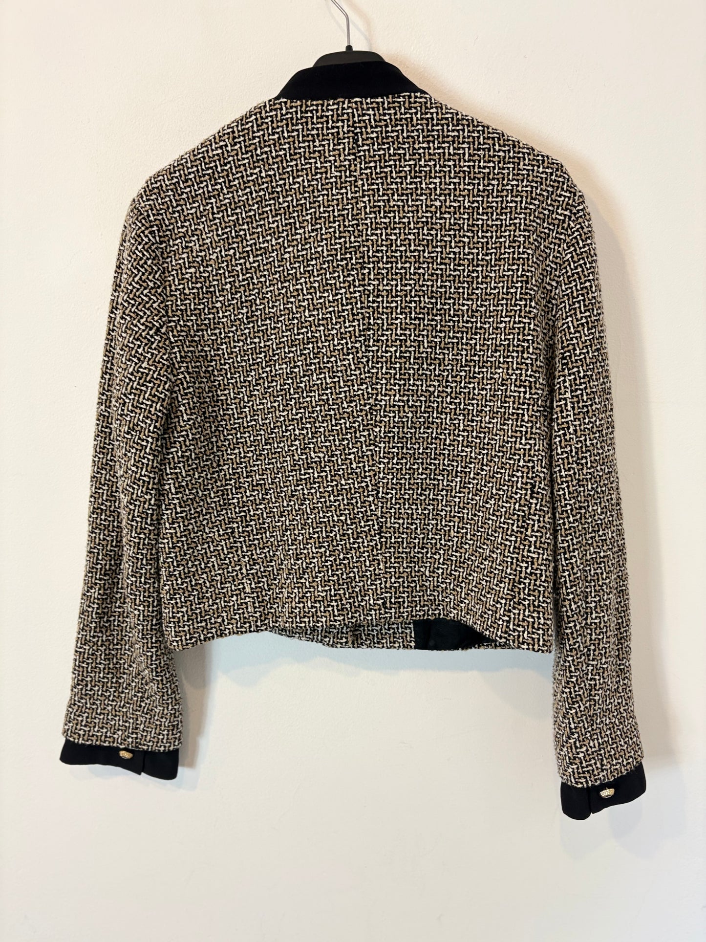 ZARA. Chaqueta tweed lazada. T S