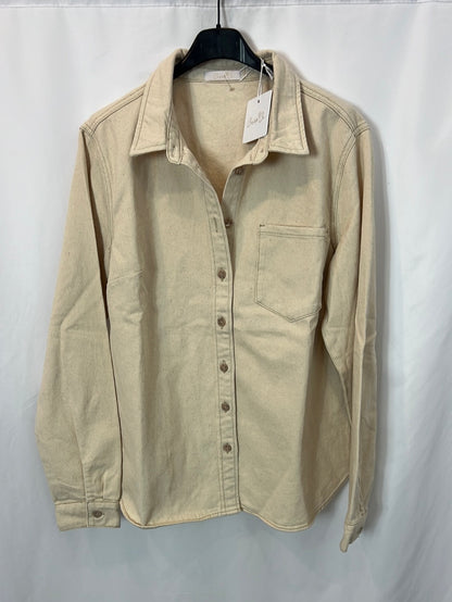 CARLOTA&CO. Camisa/sobrecamsia denim beige T.m/l