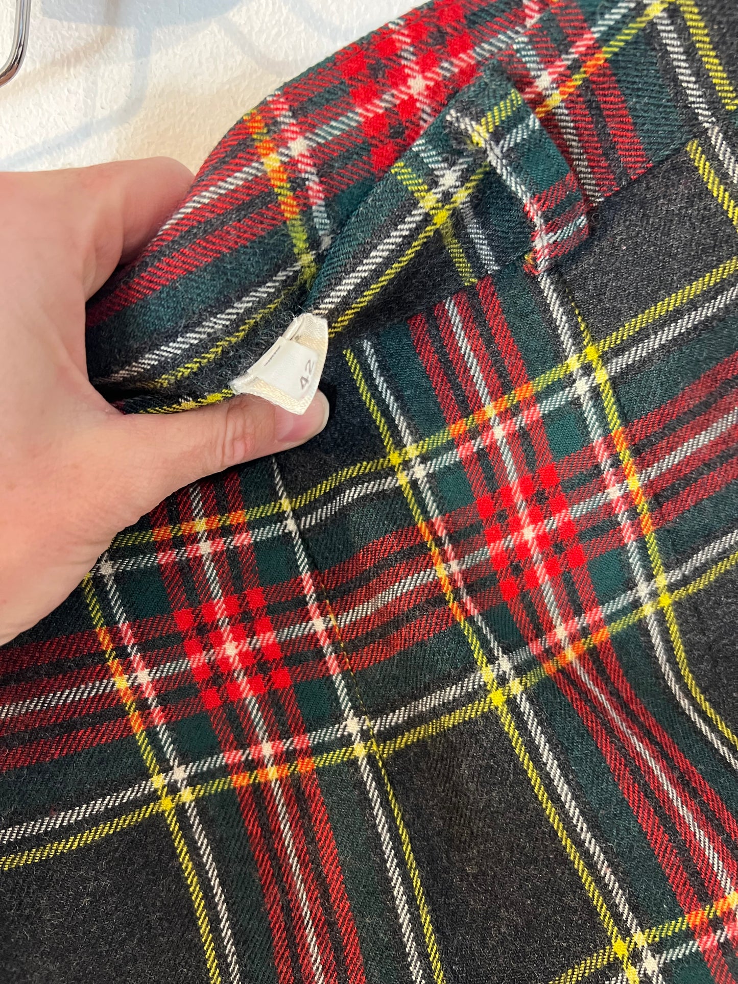 OTRAS. Pantalón cuadros lana