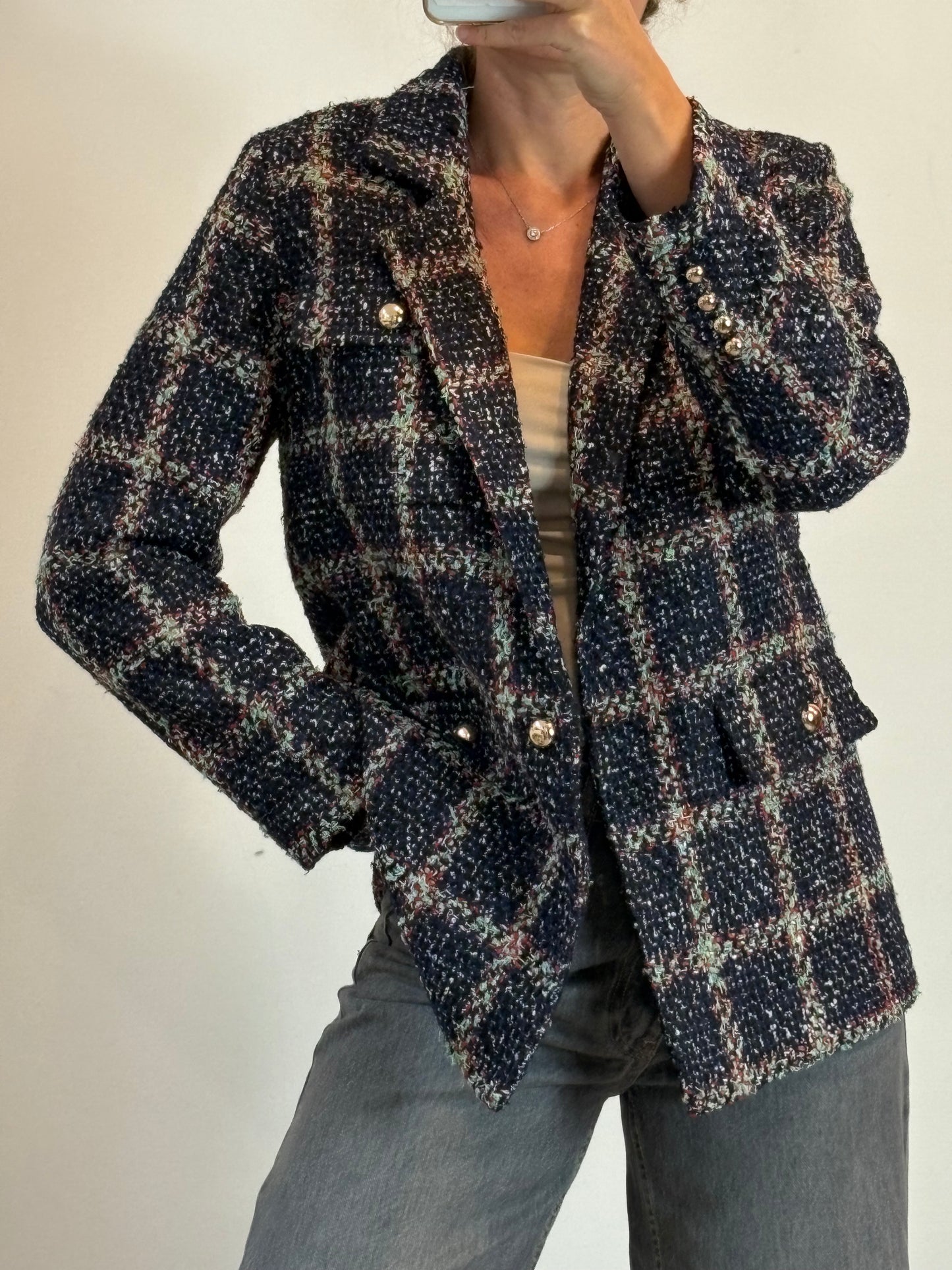 SUNCOO. Chaqueta tweed colores