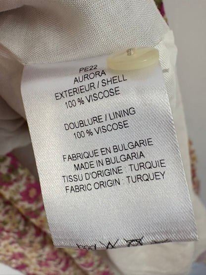 PETITE MENDIGOTE. Vestido estampado flores  cruzado