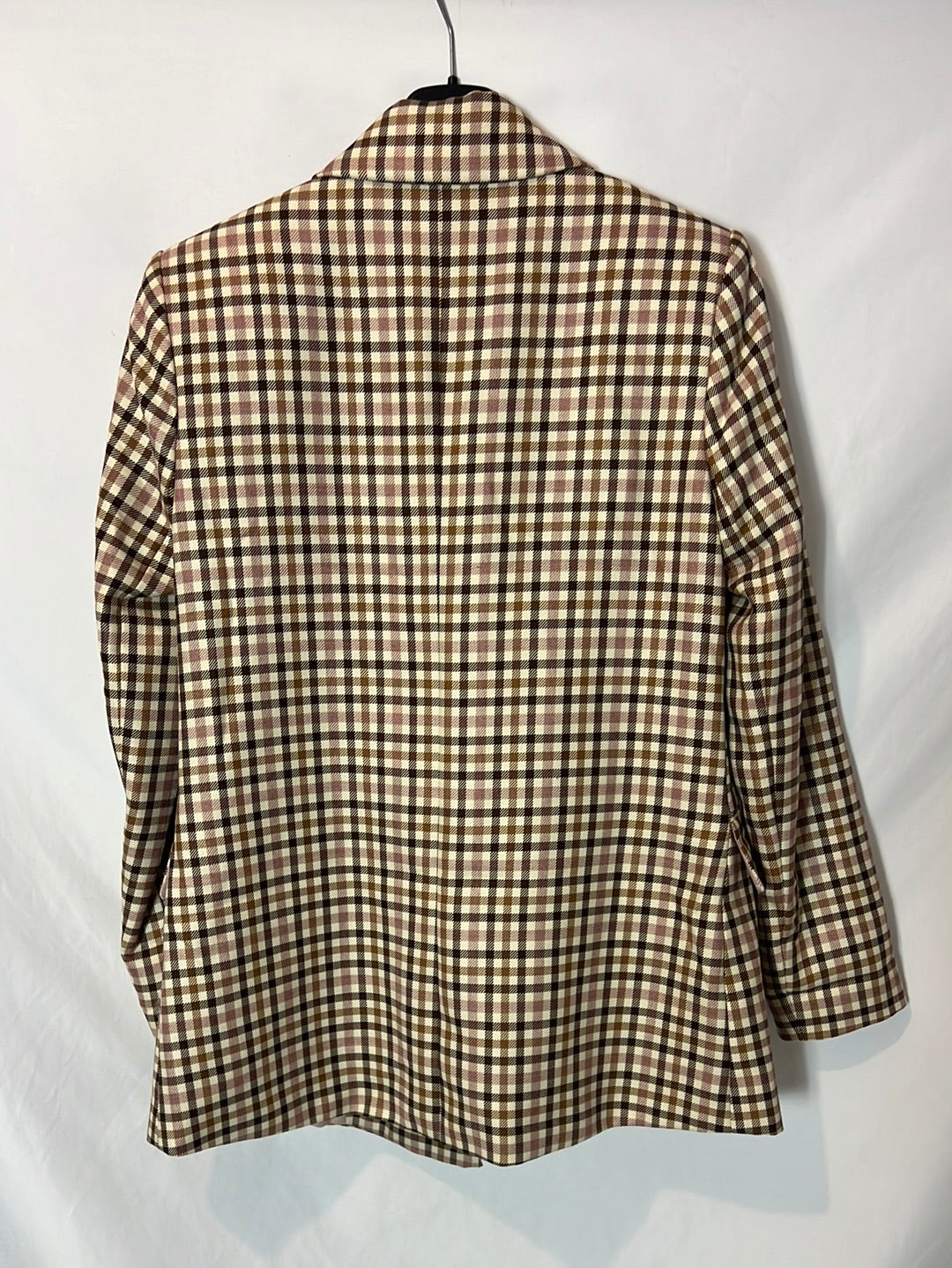 PRIMARK. Double-breasted checked blazer. Size XS