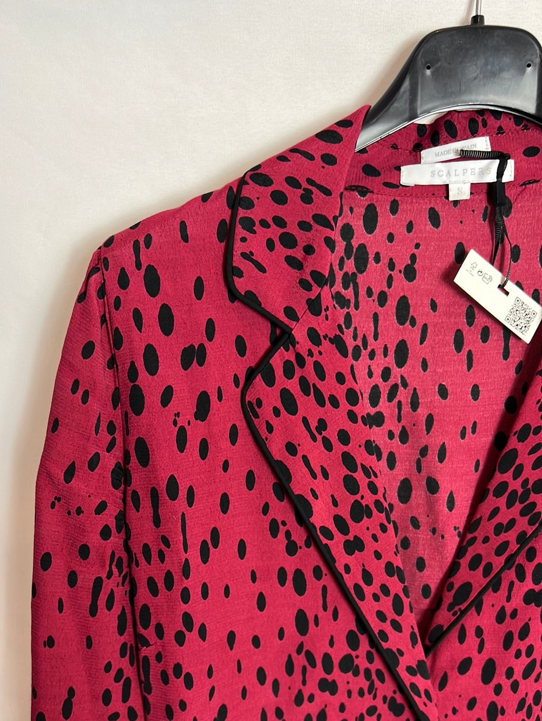 SCALPERS. Total look granate print. T XS/S