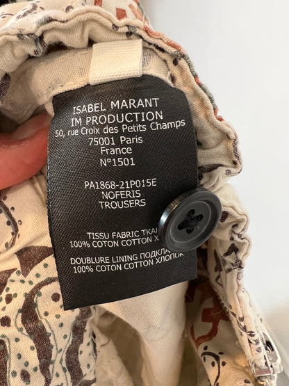 ISABEL MARANT. Printed cargo pants size 34