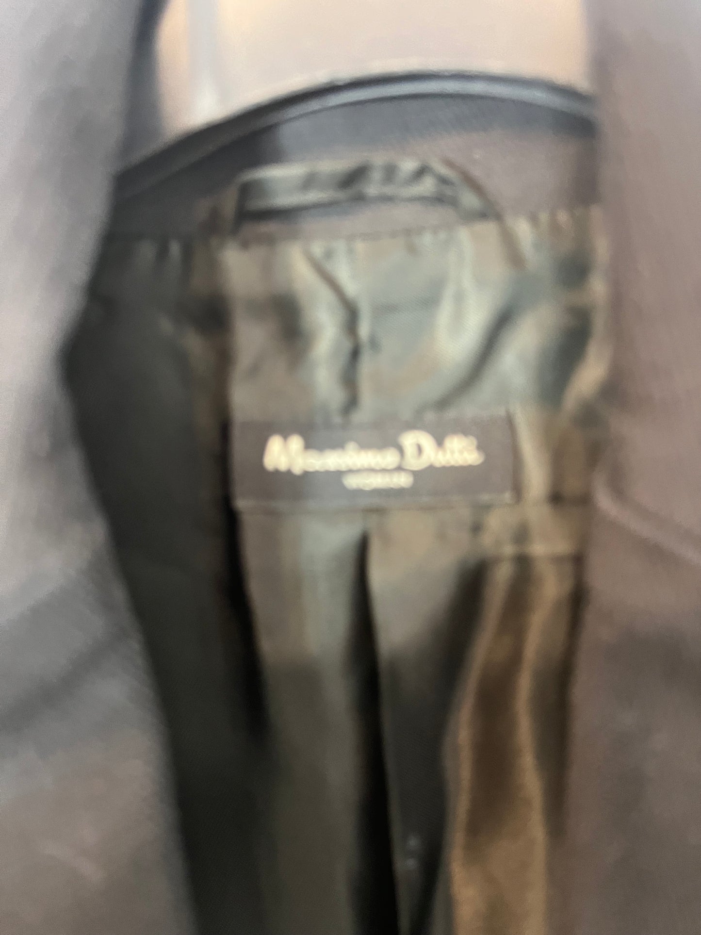 MASSIMO DUTTI. Black suit jacket, size 36/38