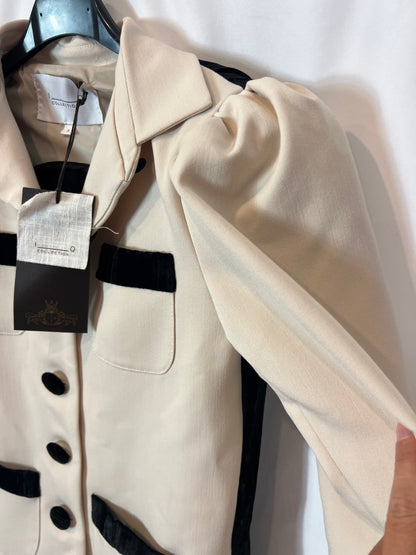 IQ COLLECTION. Blazer bicolor terciopelo T.s