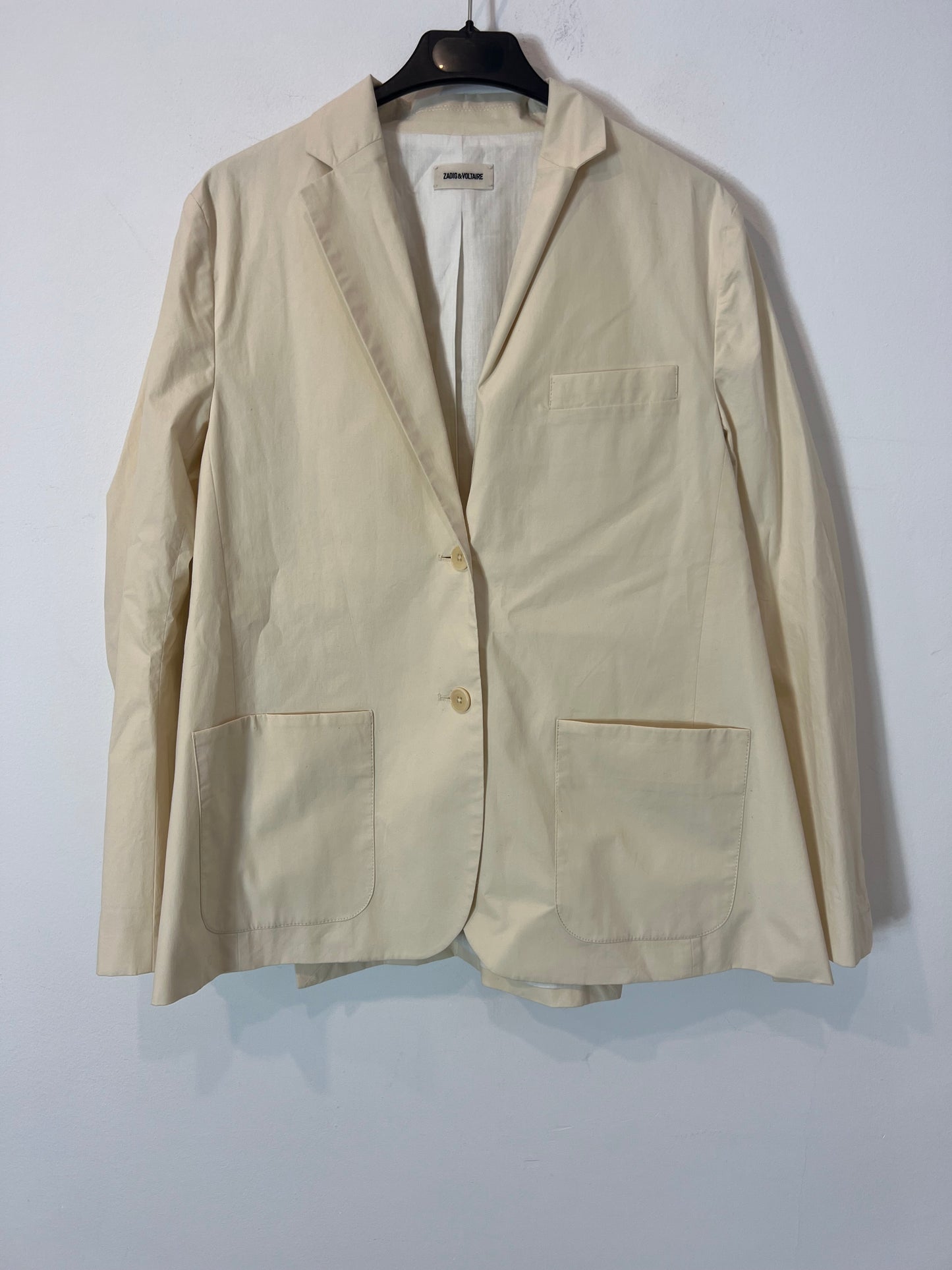 ZADIG&amp;VOLTAIRE. Beige blazer with side slits T.34
