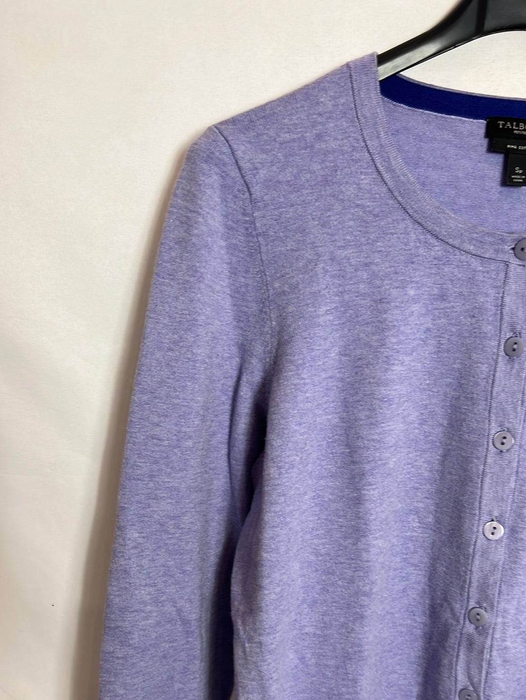 TALBOTS. Rebeca morada jaspeada. T S