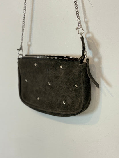 BROWNIE. Bolso asa larga piel estrellas