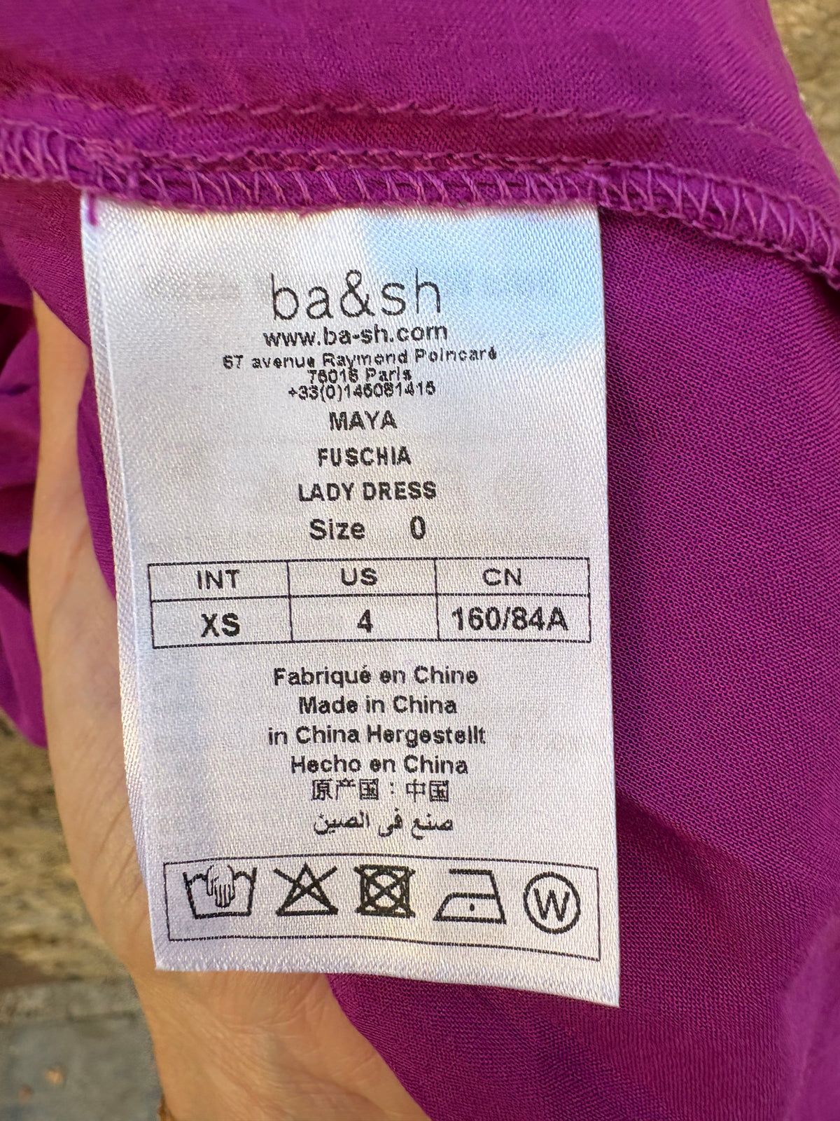 BA&SH. Vestido largo vaporoso abertura