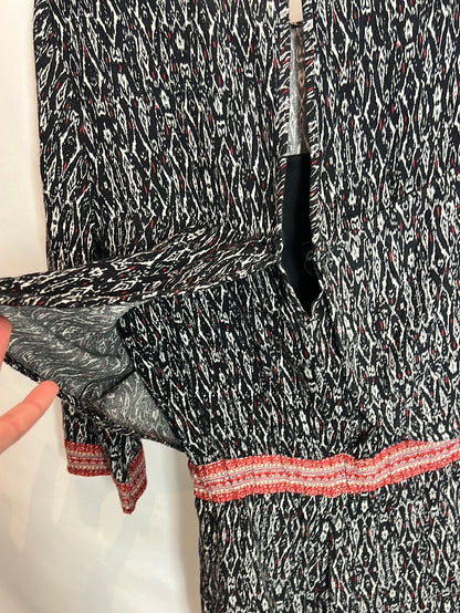 BERSHKA. Printed short jumpsuit. TS