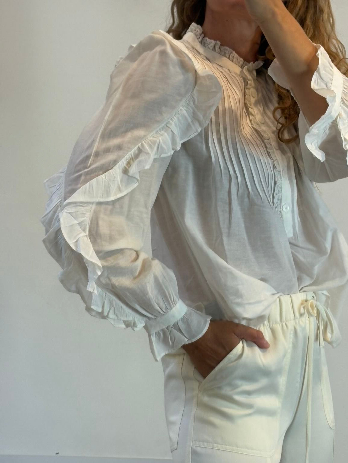 ZADIG&VOLTAIRE. Blusa blanca vaporosa