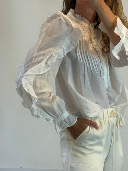 ZADIG&VOLTAIRE. Blusa blanca vaporosa
