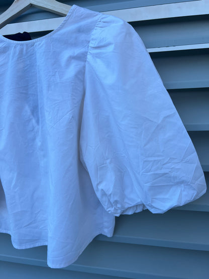 H&M. Top blanco lazada