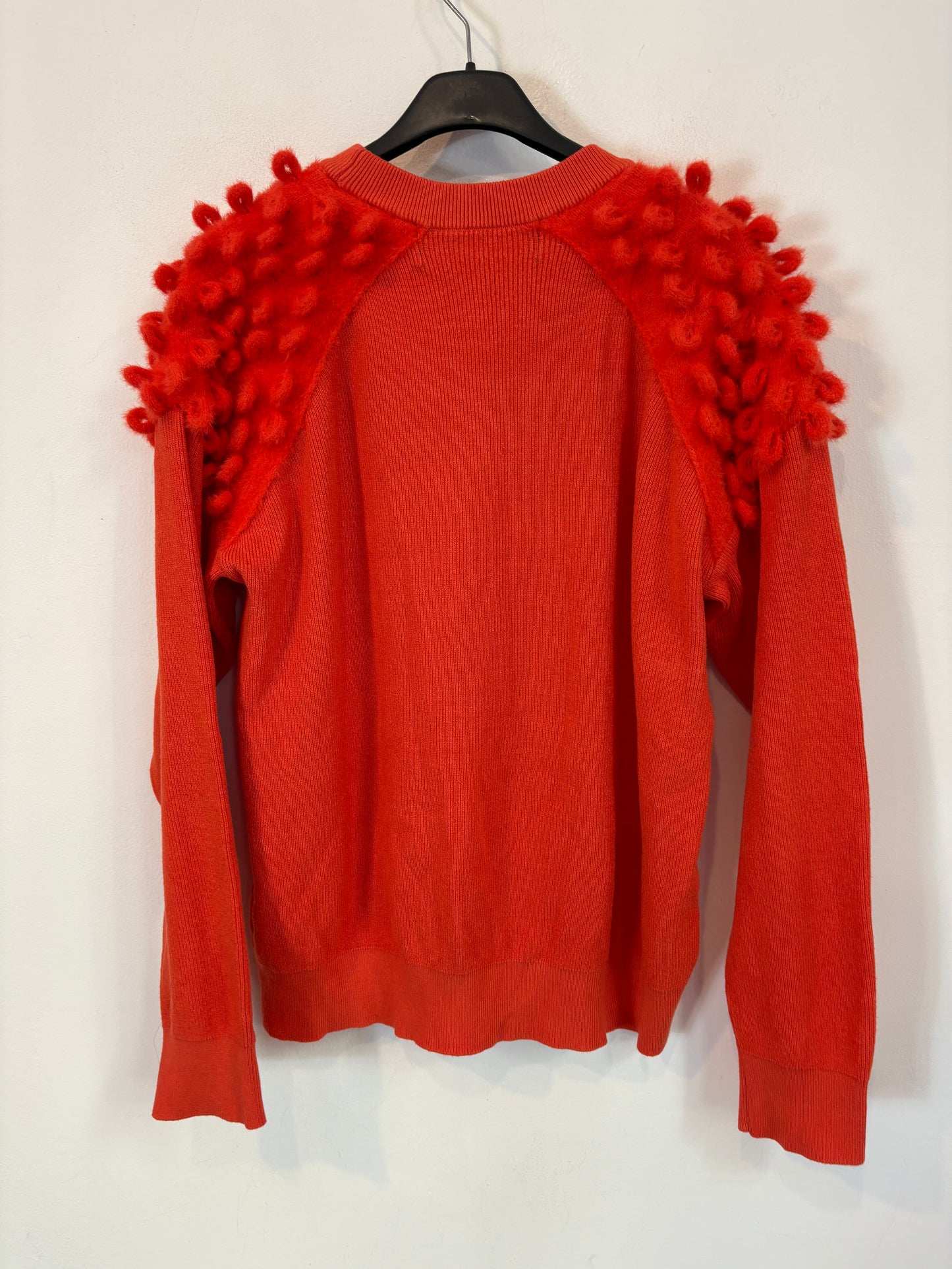 UTERQÜE. Jersey rojo detalle hombros