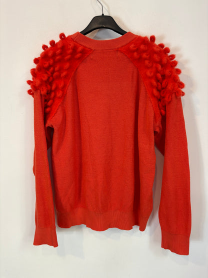 UTERQÜE. Jersey rojo detalle hombros