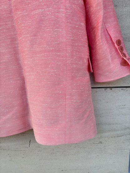 STELLA Mc CARTNEY. Americana rosa jaspeada seda