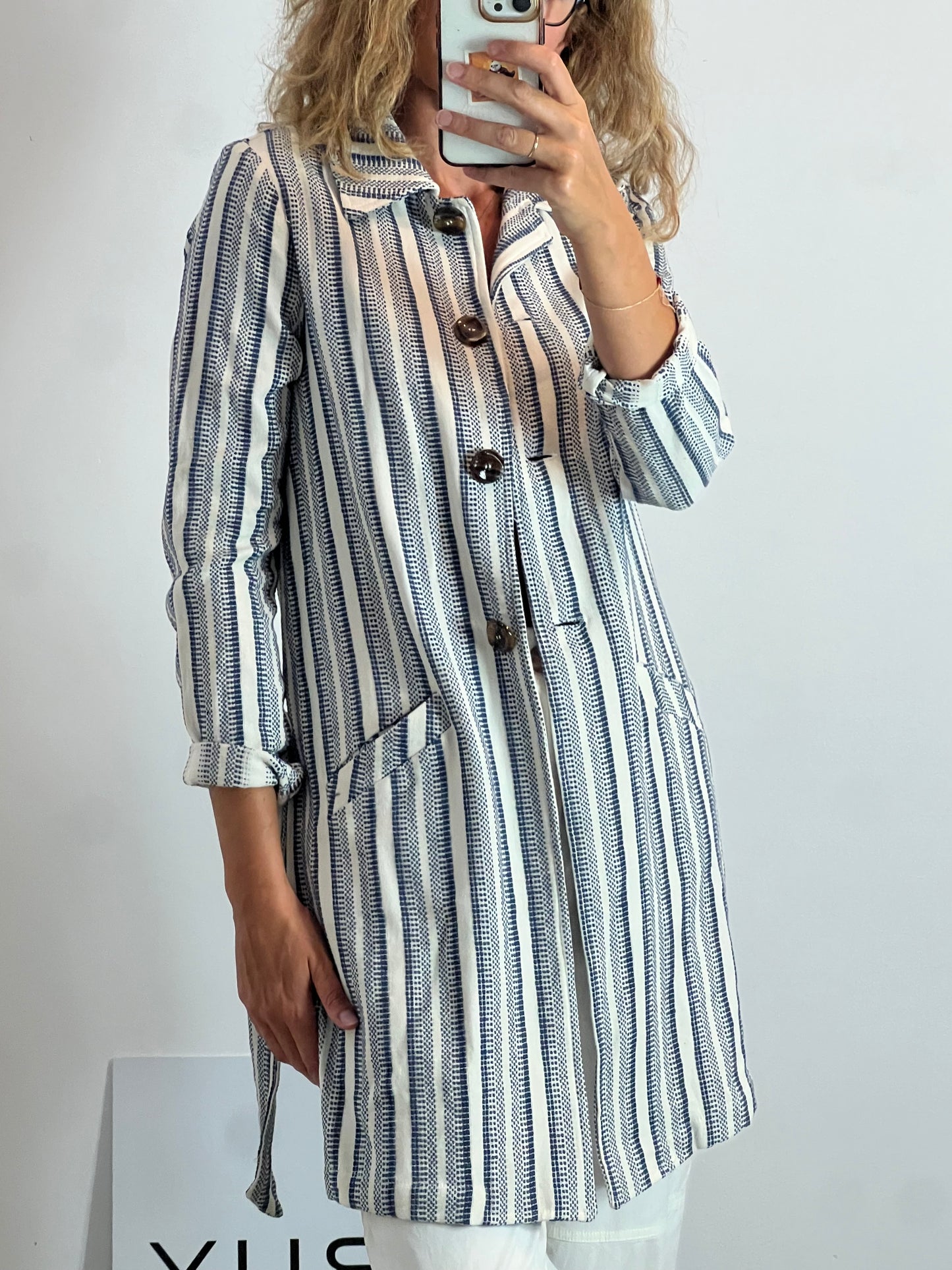 TRIANA BY C. Long embroidered jacket. T.S.