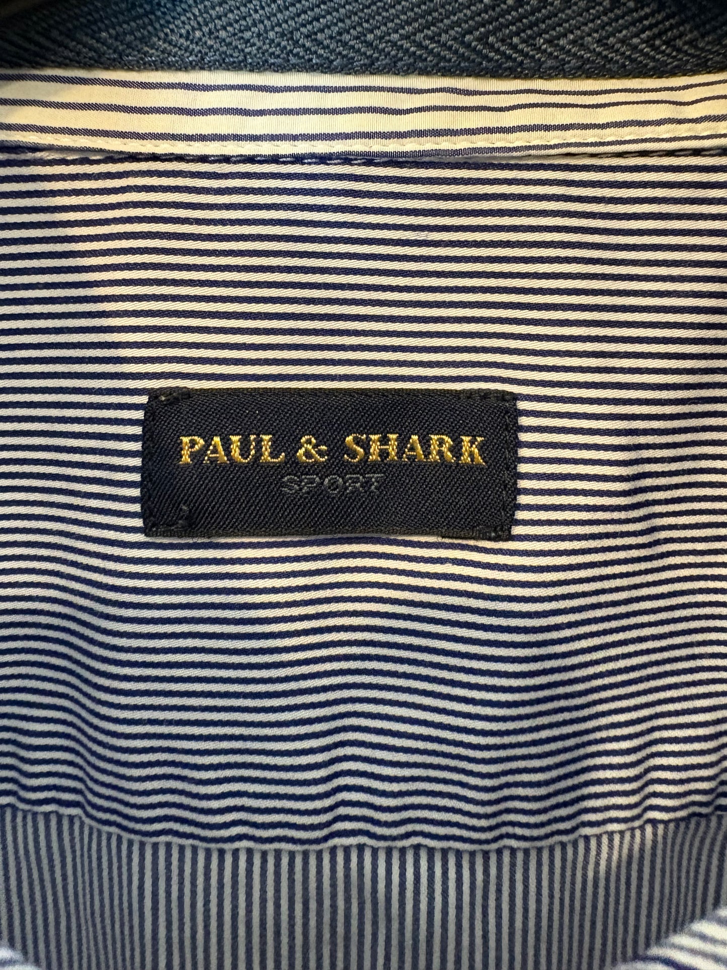 PAUL&SHARK. Camisa rayas logo