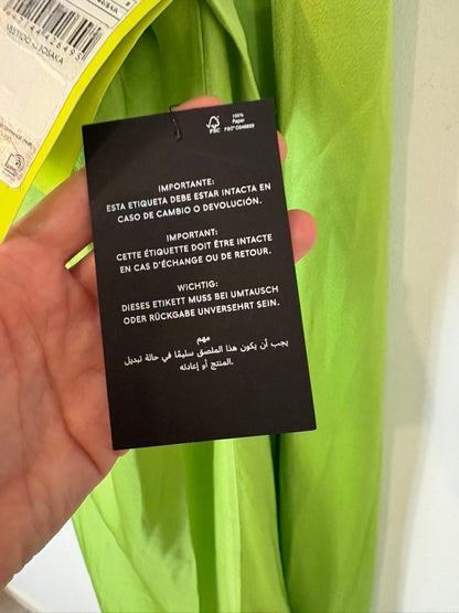 MANGO CÁPSULE. Vestido asimétrico cuello lazada