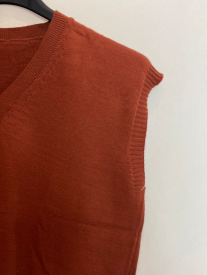 OTRAS. Chaleco punto teja. T.S