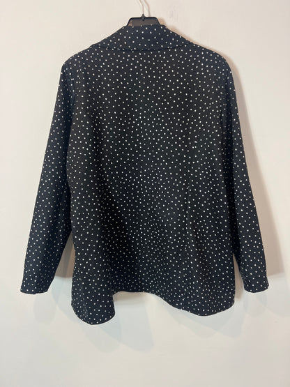 VALENTINA. Black polka dot blazer (m/l)