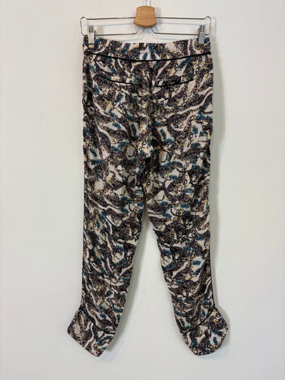 ZADIG&VOLTAIRE. Pantalón fluido estampado tropical. T 36