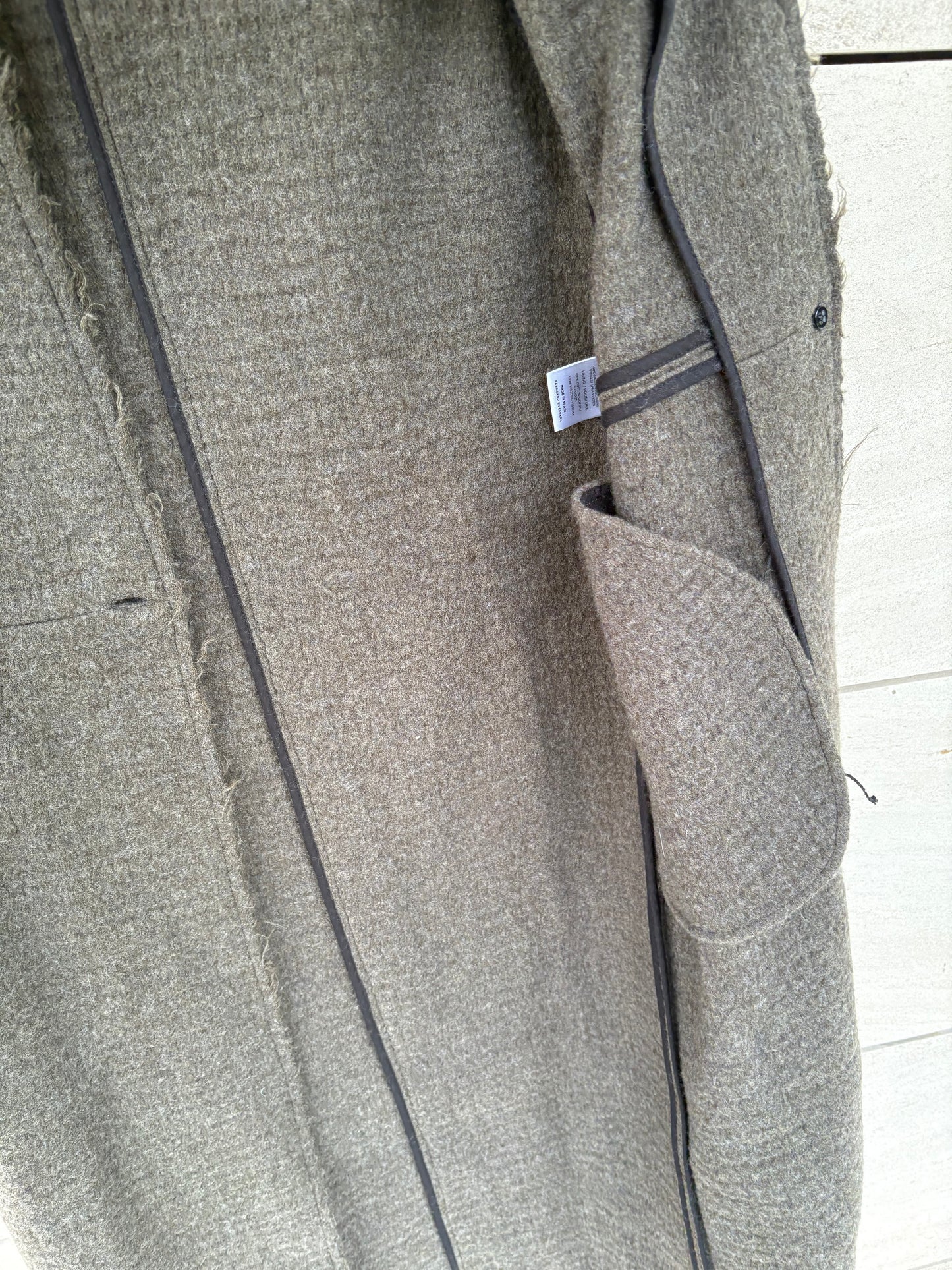 MASSCOB. Abrigo largo lana